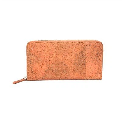 Lady Real Cork Fabric Long Wallets