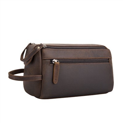 Stylish Premium Genuine Leather Wash Bag