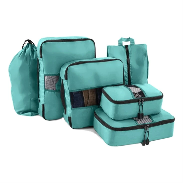 6pcs Travel Luggage Organizer Packing Cubes Set