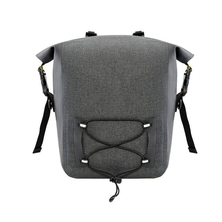Gray Waterproof Bicycle Pannier Bag