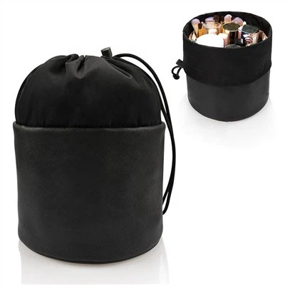Drawstring Round Makeup Bag