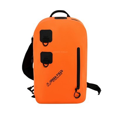 Orange Cycling Pannier Backpack For Travel