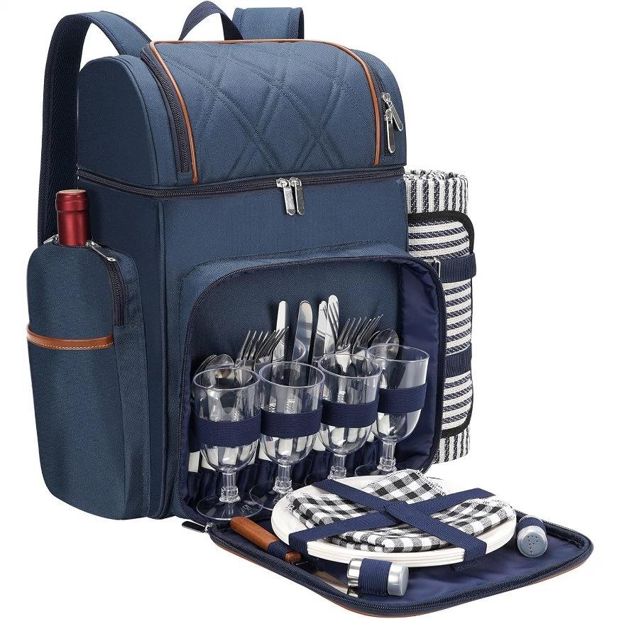 Beach Blanket Insulated Picnic Backpack Bag