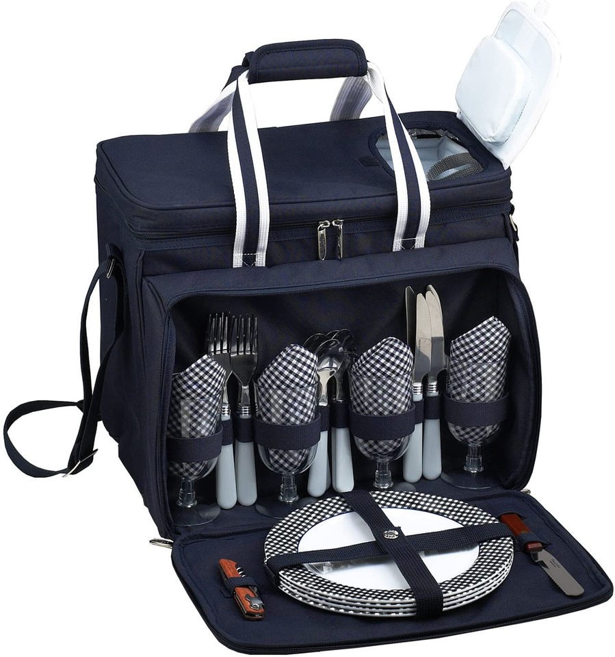 Classic Insultated Picnic Cooler Tote Bag