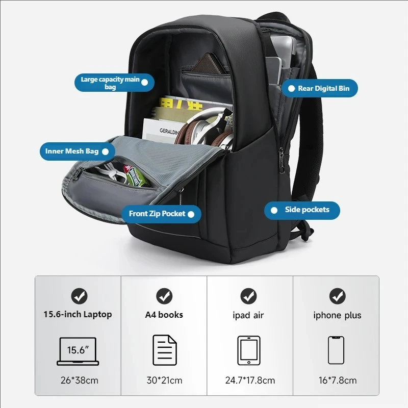 Custom Logo Outdoor Anti Theft Bike Laptop Backpack factory