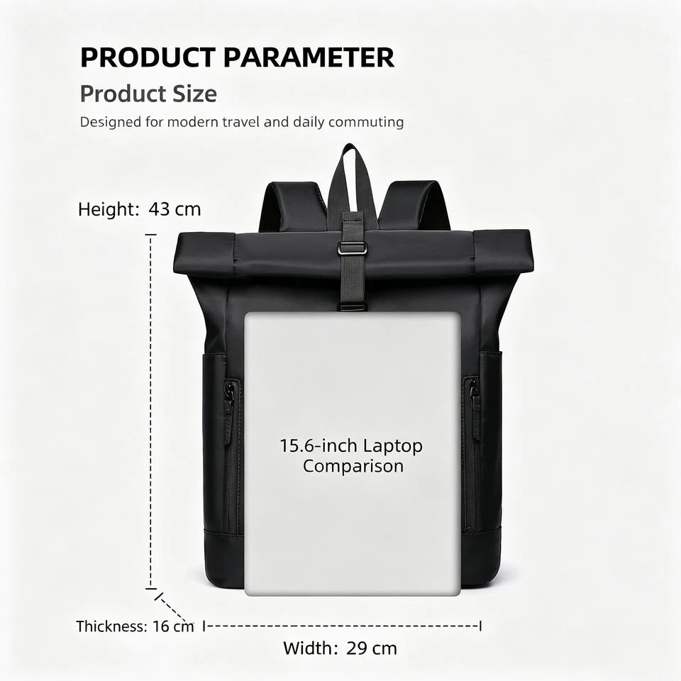 Custom Logo Waterproof Travel Rolltop Rucksack best