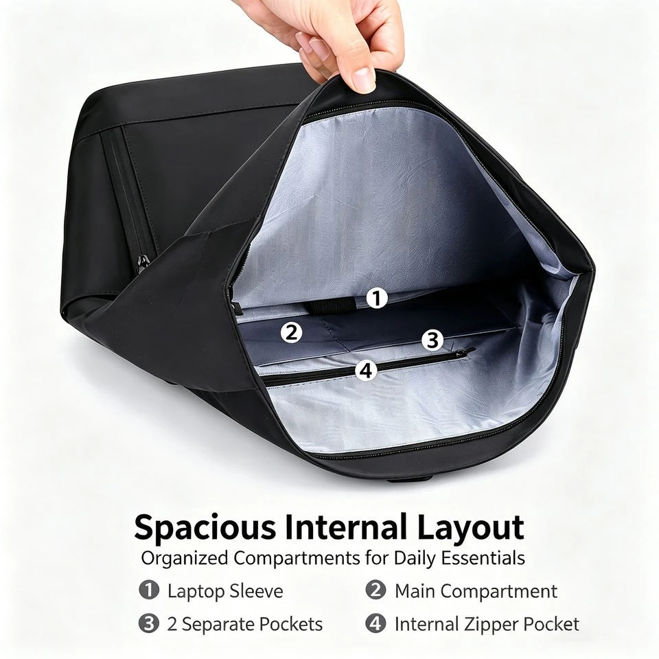 Custom Logo Waterproof Travel Rolltop Rucksack high quality