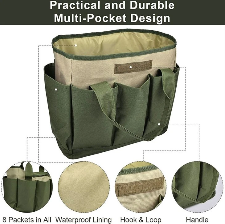 Custom Oxford Fabric Gardening Tote Bag factory