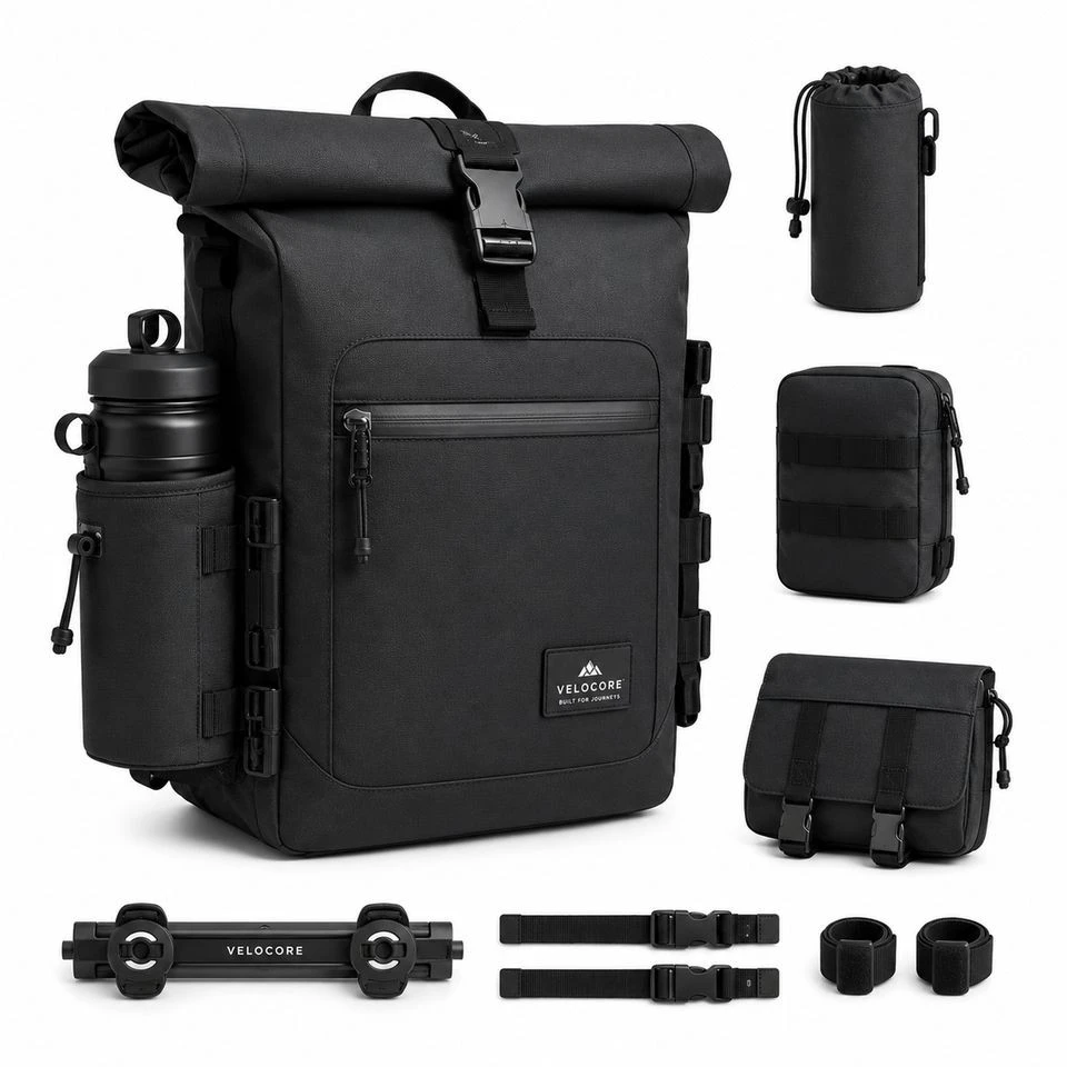 Customized 16L Multi-functional Roll-Top Cycling Laptop Backpack suppliers