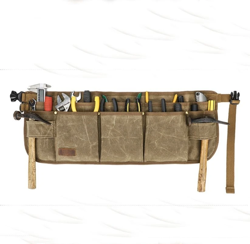 Customized Water Resistant Waxed Canvas Gardening Apron factory