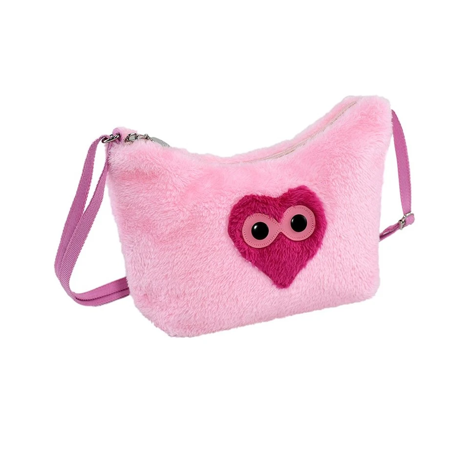 Cute Pink Lint Crossbody Tote Bag