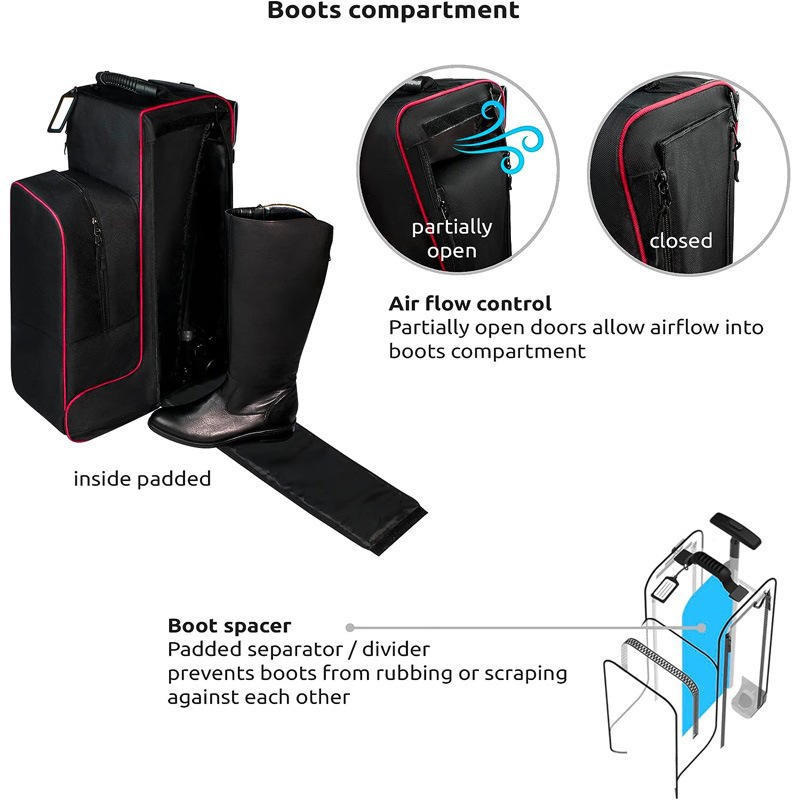 Equestrian British Riding Trolley Travel Bag factory