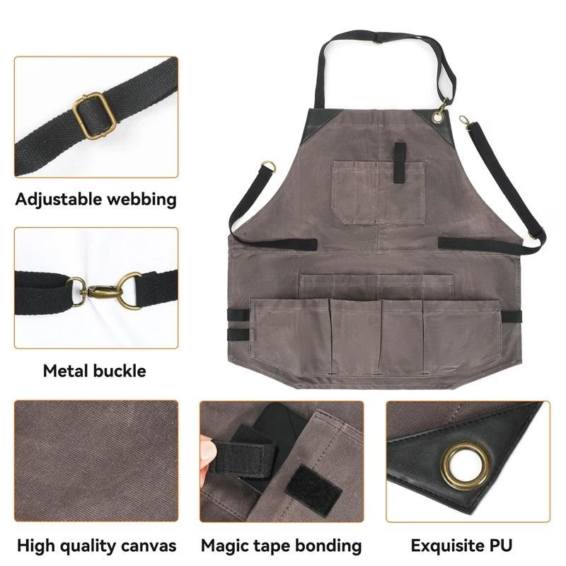 Heavy Duty Working Apron With Multi Pocket high quality