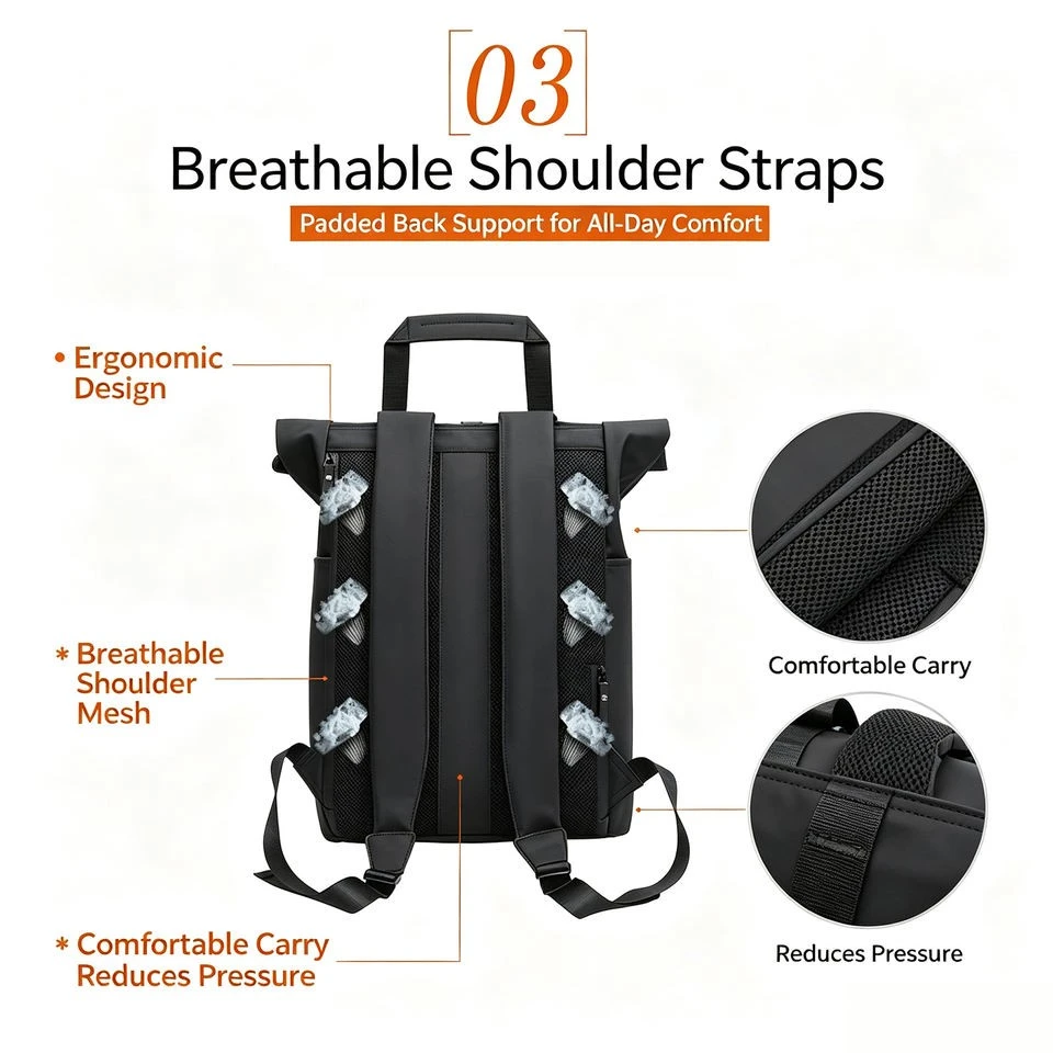 Lightweight Roll Top Bike Laptop Backpack price
