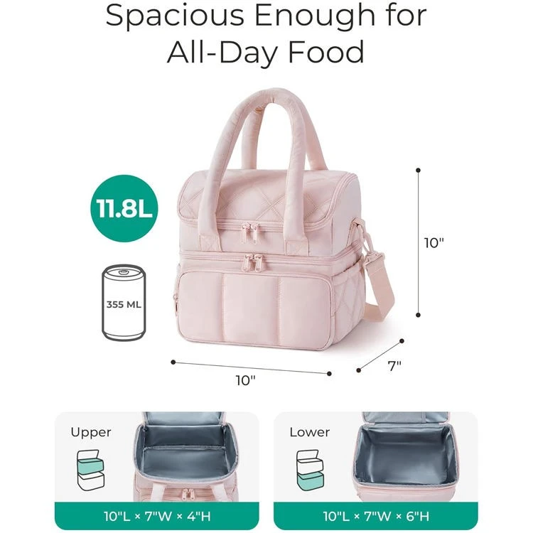 OEM Quilted Puffer Insulated Cooler Bag suppliers
