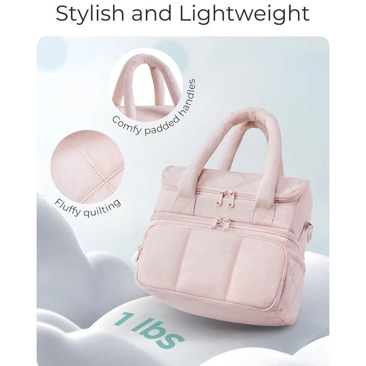 OEM Quilted Puffer Insulated Cooler Bag high quality