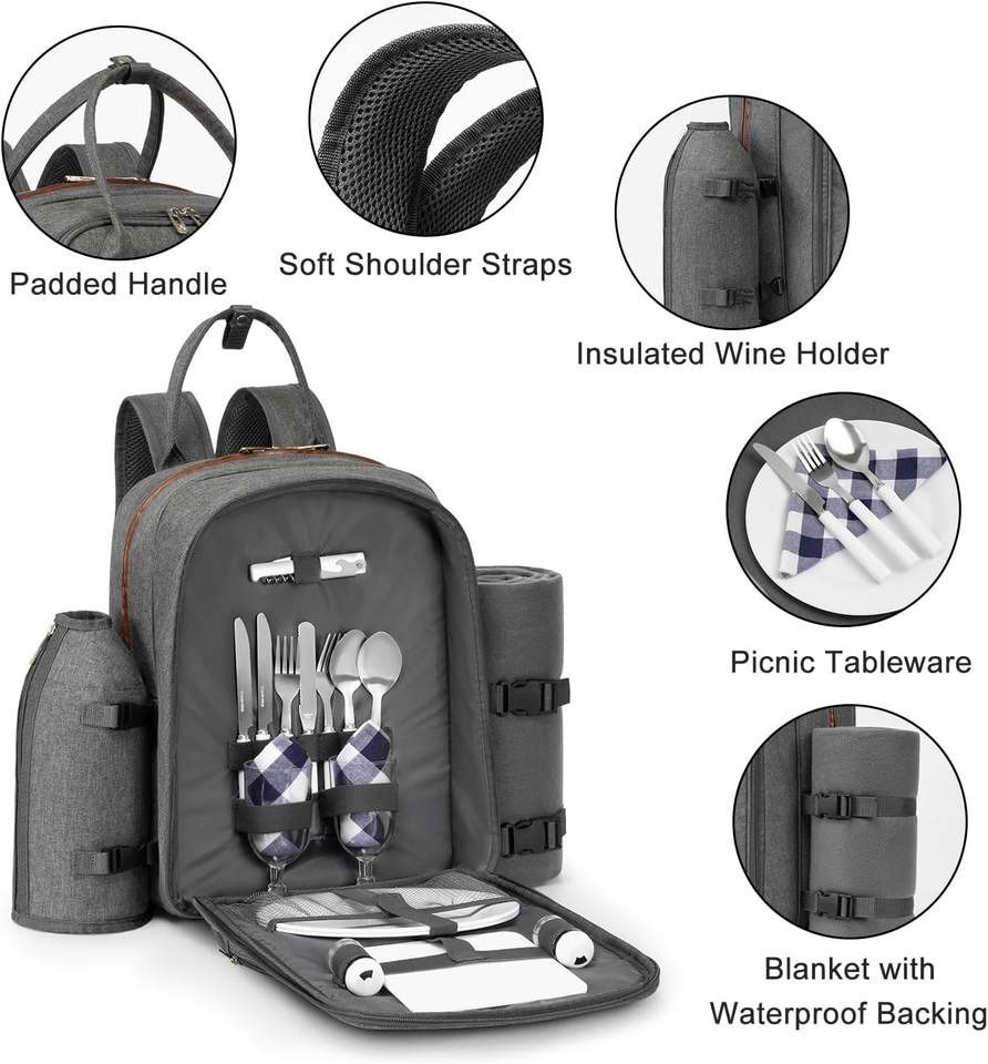 Outdoor Detachable Insulated Picnic Backpack high quality