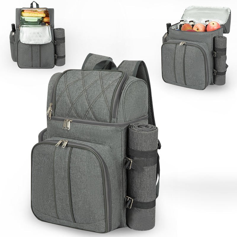 Outdoor Insulated Picnic Backpack With Wine Cooler Bag price