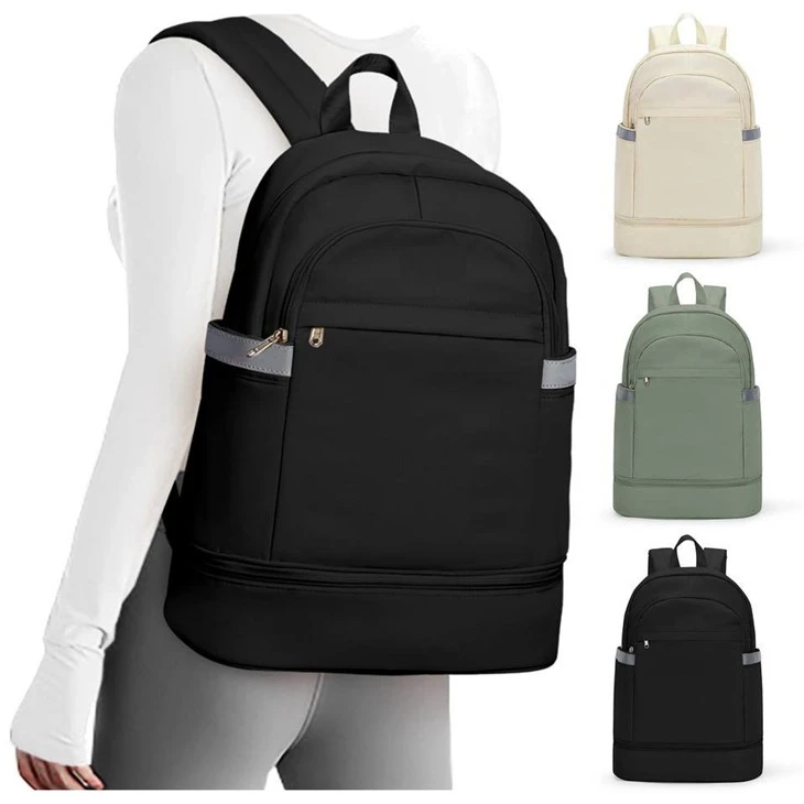 Eco-friendly Canvas Fabric Sports Gym Backpack
