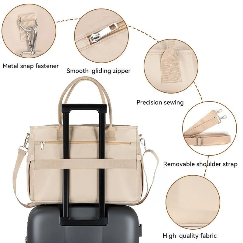 Portable Lunch Tote Bag With Insulated Cooler Compartment factory
