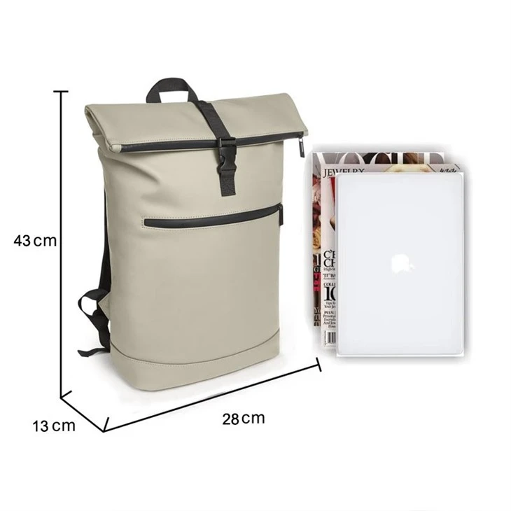 RPET Soft PU Laptop Backpack