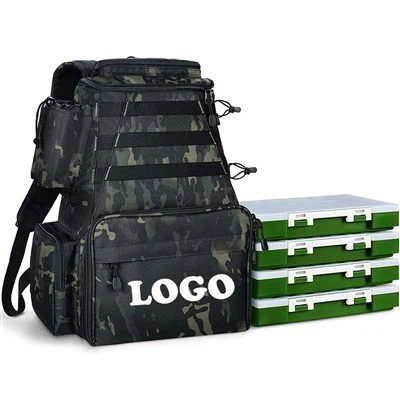 600D Oxford Foldable Outdoor Fishing Tackle Bag With Storage Bag