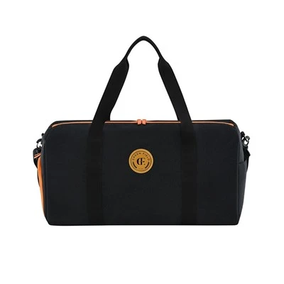 Black Orange Duffel Fashion Gym Bag