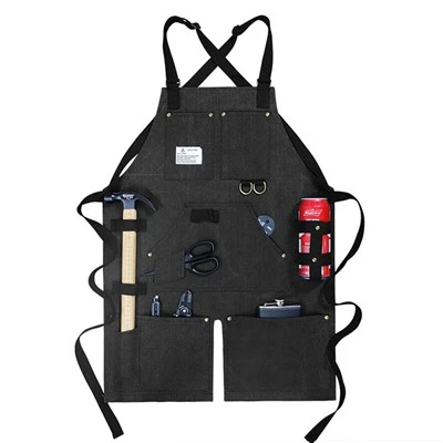 Canvas Garden Tool Apron With Tool Pockets