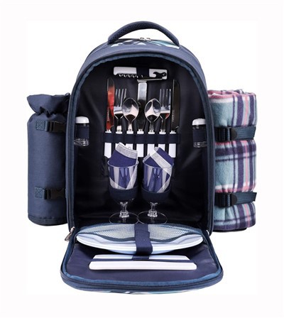 Classic Waterproof Picnic Backpack And Blanket
