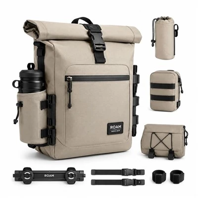 Customized 16L Multi-functional Roll-Top Cycling Laptop Backpack