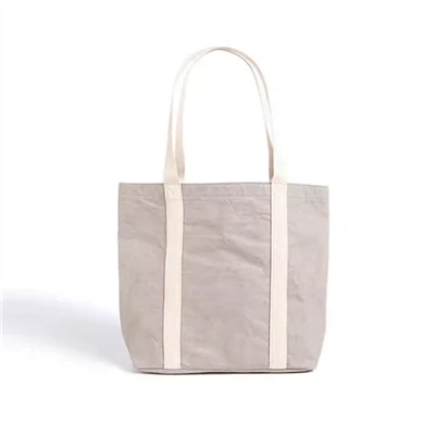 Gray Portable Folding Shoulder Shopping Bag