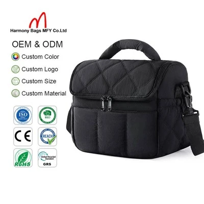 Lightweight Puffy Padded Waterproof Lunch Tote