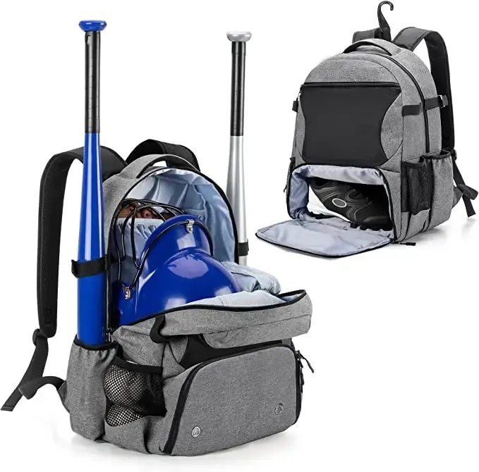 Softball Bat Backpack Bag With Helmet Holder