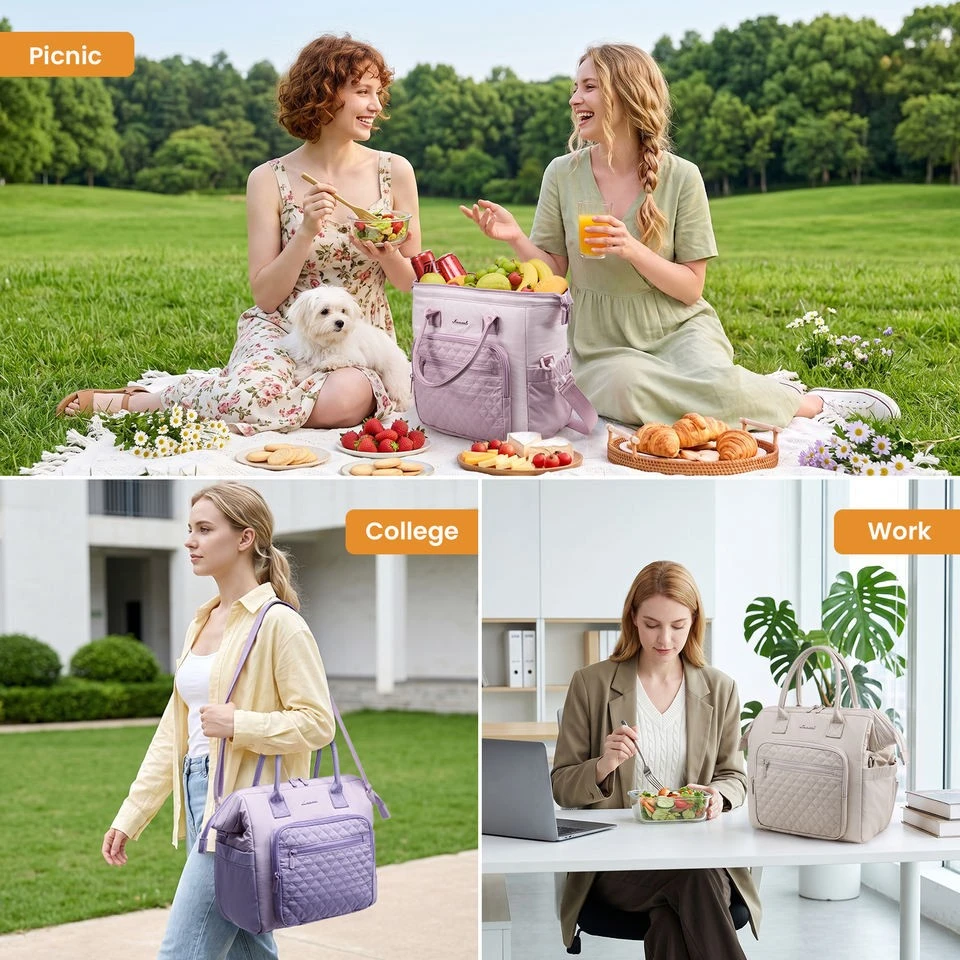 Water Resistant Puffy Insulated Lunch Box Bag suppliers
